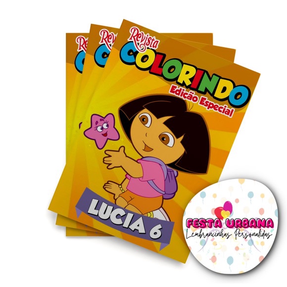 Dora, a Aventureira - Revista Para Colorir - OnLine Editora