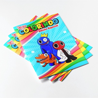 100 Desenhos Para Pintar e Colorir Rainbow Friends Roblox - Folhas A4  Sulfite Avulsas/Soltas