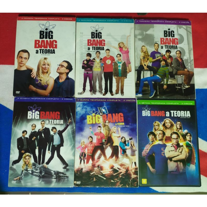 dvd kit big Bang a teoria temporadas 1,2,3,4,5 e 7 | Shopee Brasil