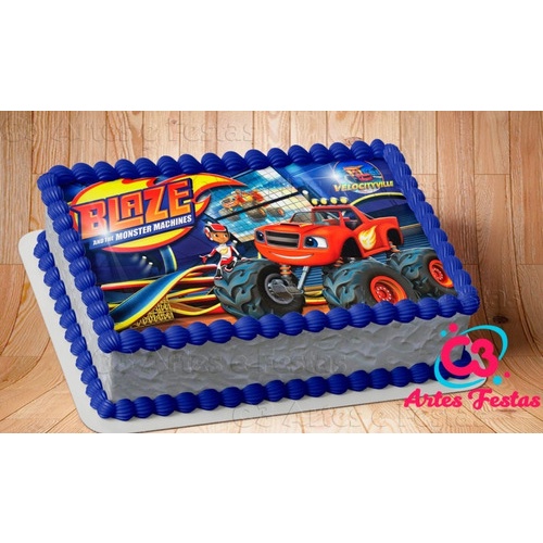 KIDSUP-Nickelodeon Blaze E Monster Machines Super Stunts Kids Carro De  Brinquedo