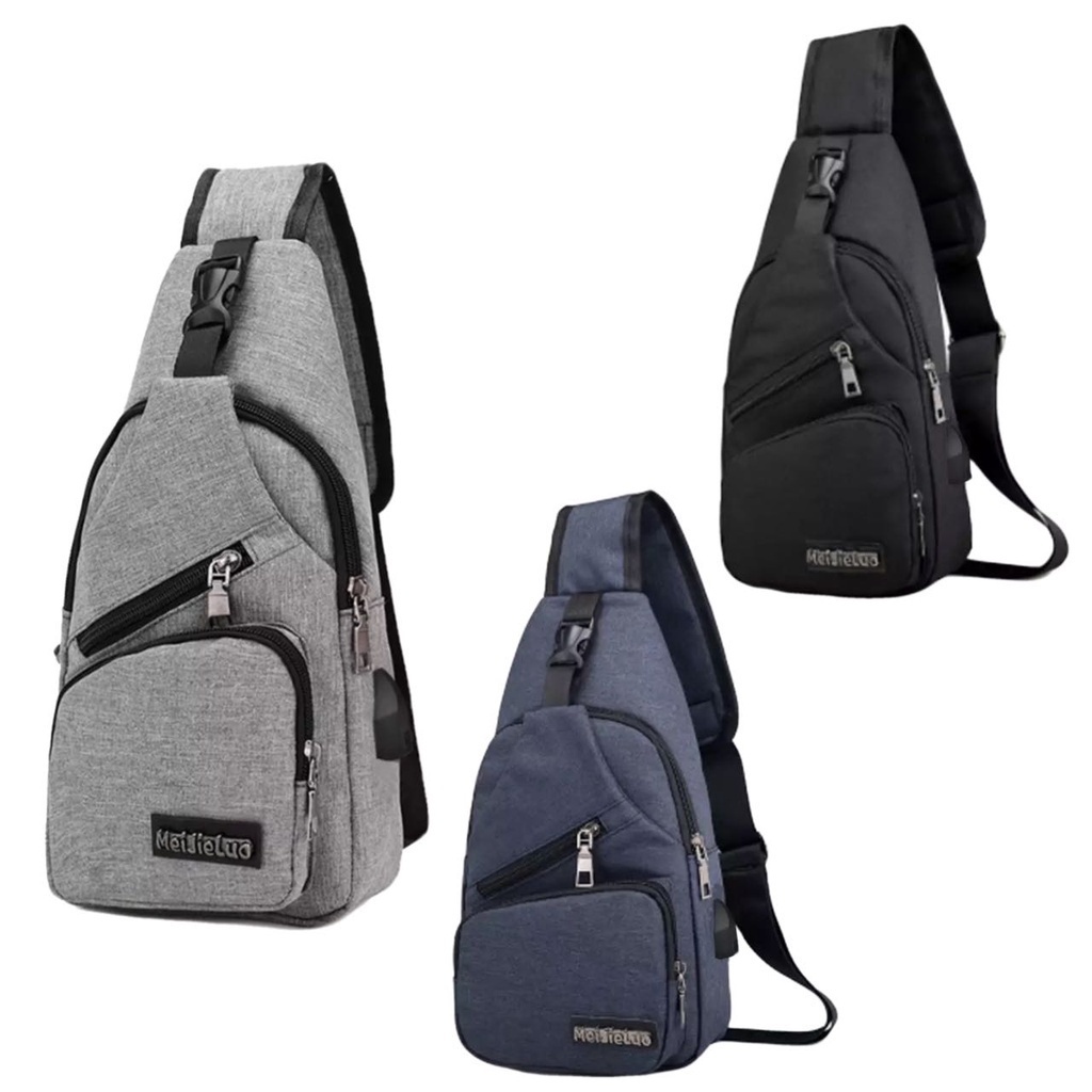 Bolsa de ombro masculina anti-roubo de ombro carregador usb mensageiro