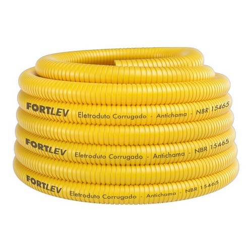 Conduite Eletroduto Corrugado Parede 25mm 10m Fortlev | Shopee Brasil