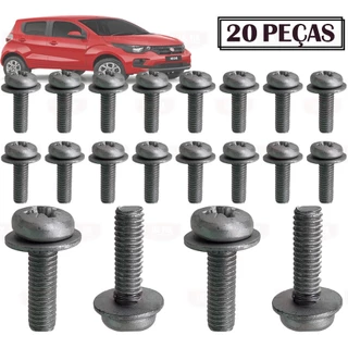 20 Parafusos do Console Central Painel Fiat Mobi Uno 