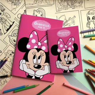 Revistinha, caderninho de colorir Minnie rosa lembrancinhas. em Oferta na Shopee