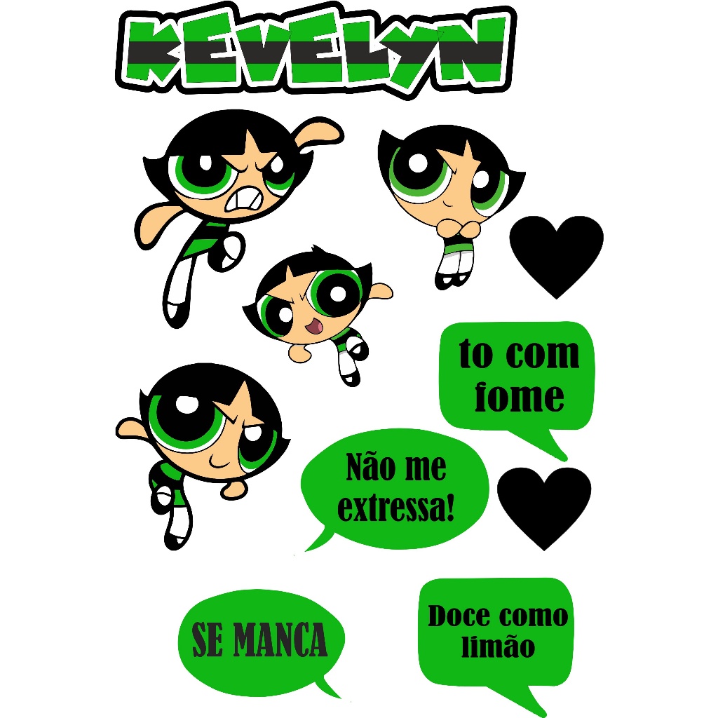 Topo De Bolo Personalizado Topper Docinho meninas super poderosas ...