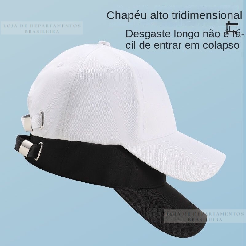 Boné Básico Unissex Aba Curva Com Regulagem Ajustável fivela em Metal Boné Clássico Para Qualquer Momento