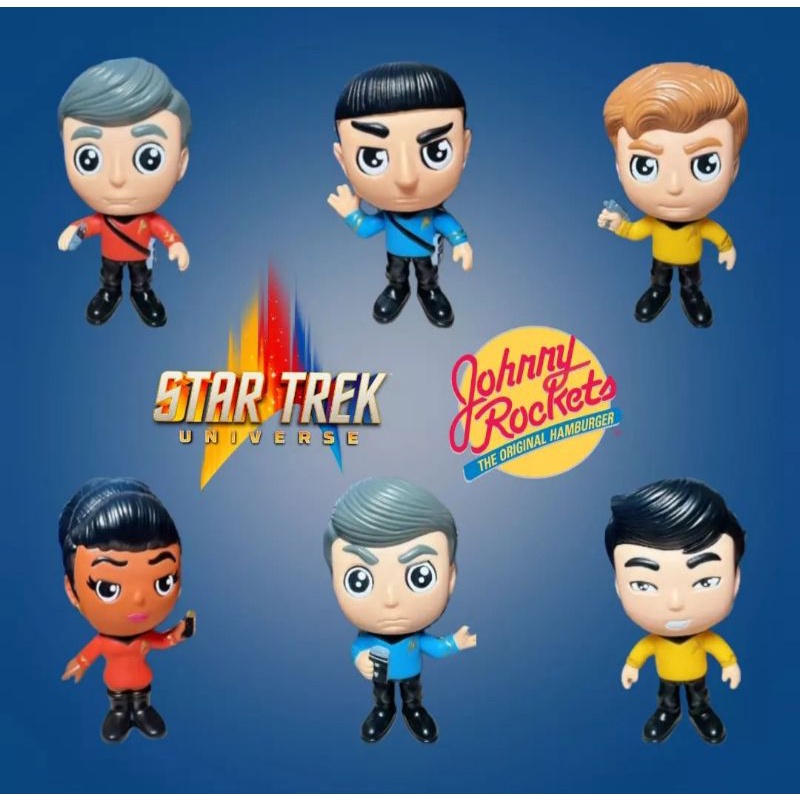 Coleção Completa Star Trek - 6 Bonecos Pop Oficial Johnny Rockets 2023 ...