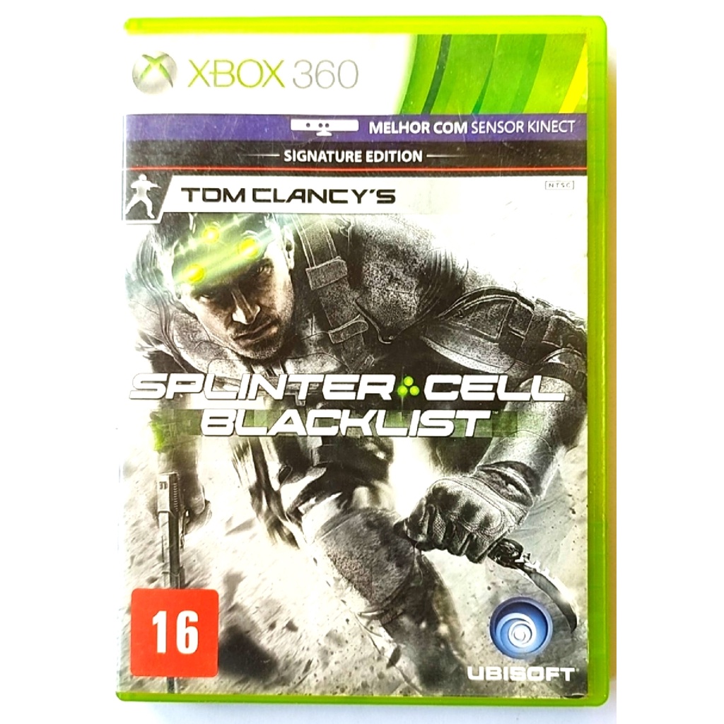 Jogo De Tiro Splinter Cell Blacklist Xbox 360 Midia Fisca Original