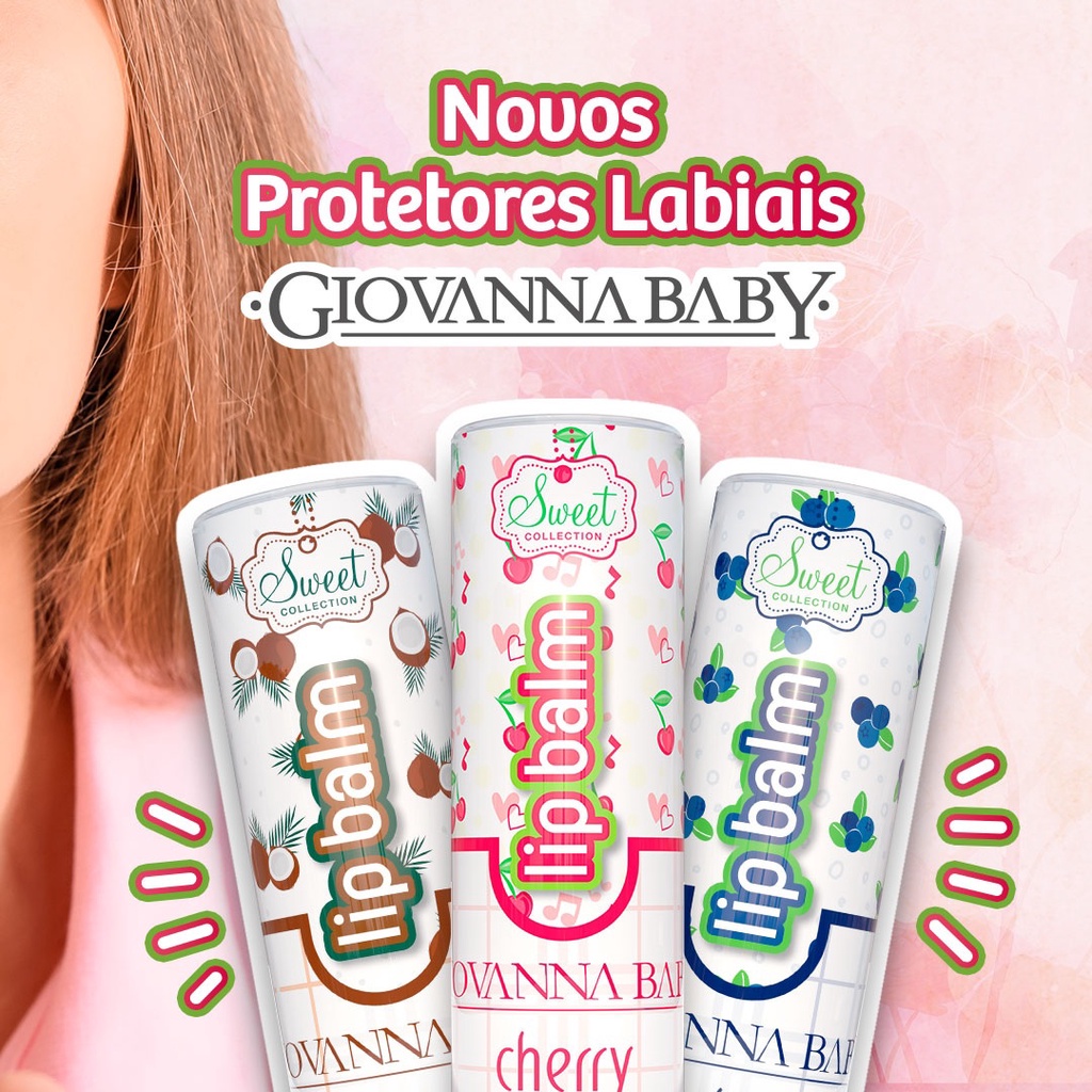 Lip Balm Protetor Labial Giovanna Baby 3,5g | Shopee Brasil