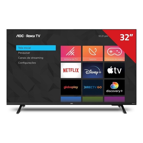 Smart Tv Aoc 5135 Series 32s5135/78g Dled Roku Os Hd 32 110v/240v ...