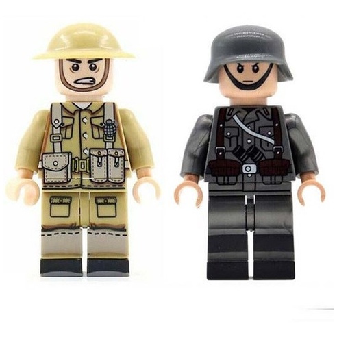 Set Di 28 Minifigure Soldati Marina Militare Seconda Guerra Mondiale, Compatibili Lego