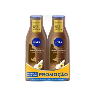 NIVEA Promopack Hidratante Desodorante Beleza Radiante Cuidado Intenso 400ml - 2un