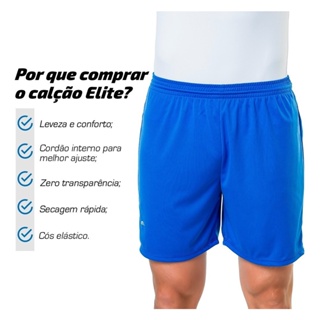 Short Masculino Plus Size Futebol E Academia - Elite