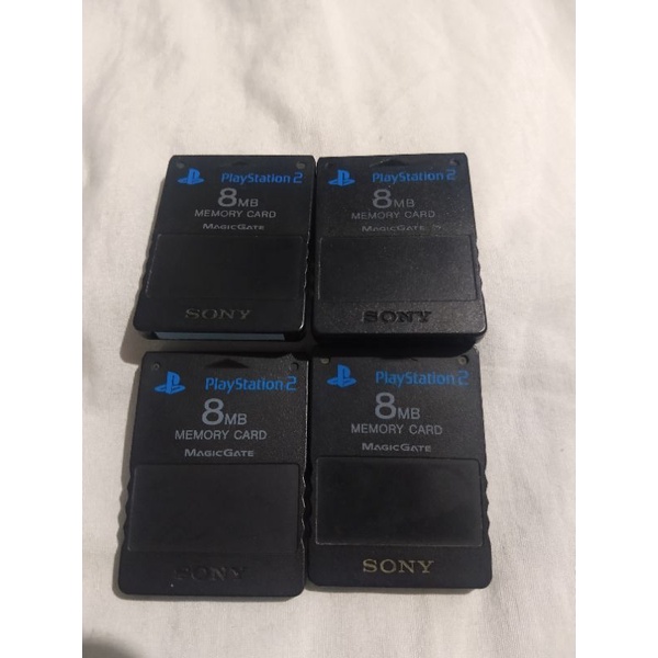 Lot of (9) Memory Cards Playstation 2 Sony 8MB Game Cube Max Memory 16MB PS1