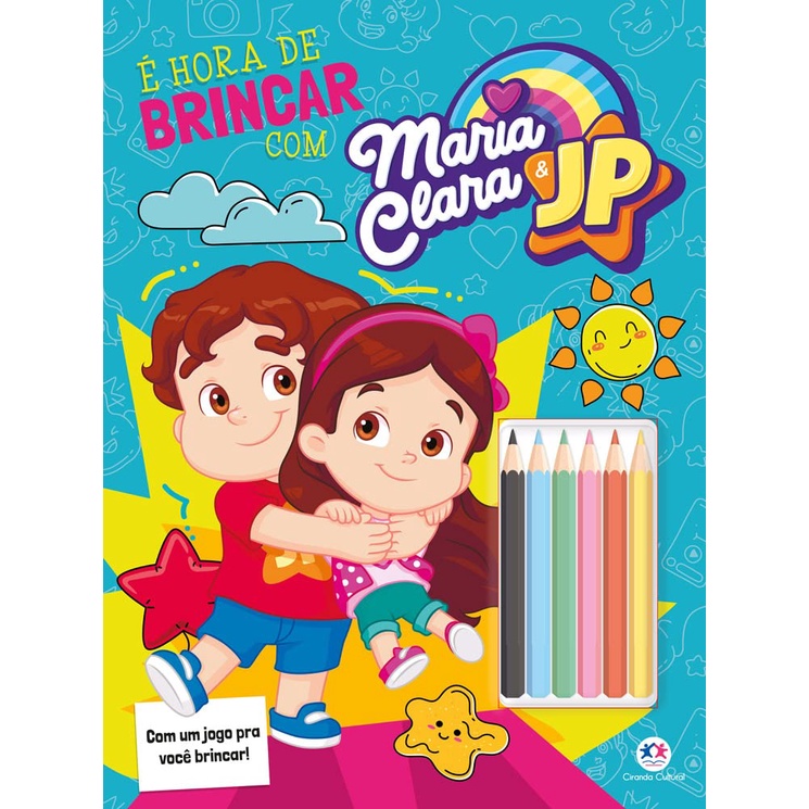 Kit Livrinhos para Colorir Lembrancinha de aniversário Livro Infantil Tik  Tok Maria Clara e JP Lucas Neto Luluca