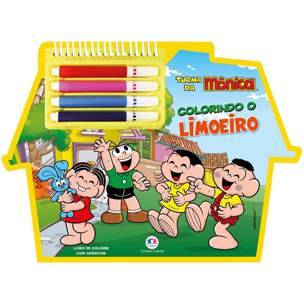 Livro Infantil 501 Desenhos Pintar Turma Da Mônica Culturama