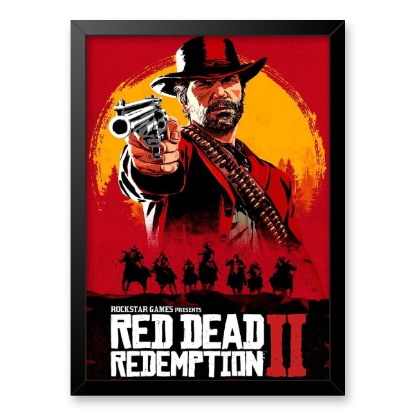 3 Placas Decorativas em mdf Mapa Red Dead Redemption 2