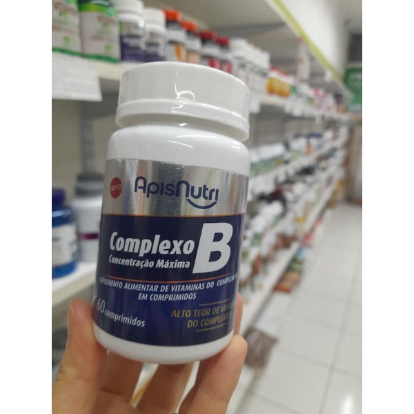 Complexo B-Concentracao maxima-60comprimidos-Apisnutri | Shopee Brasil