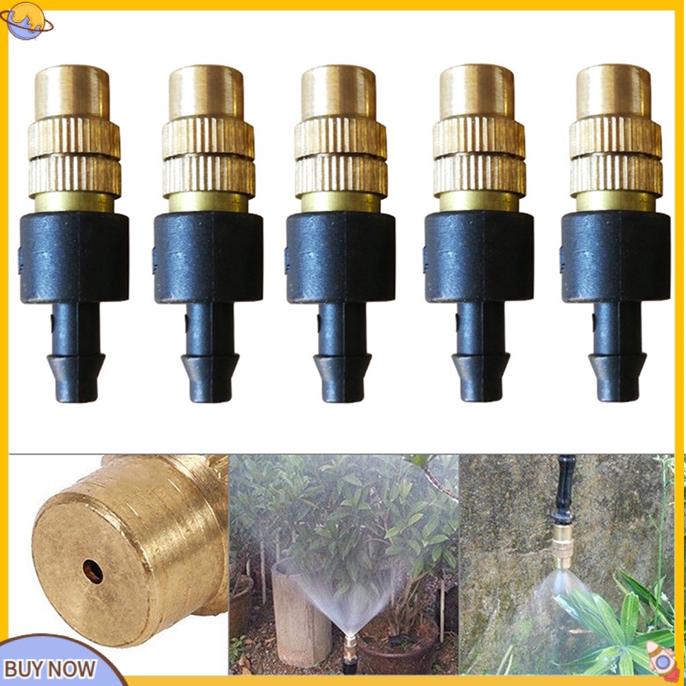 [uStuttg] 5Pcs Bico De Pulverização De Névoa De Latão Regulável Cabeça Do Aspersor De Refrigeração