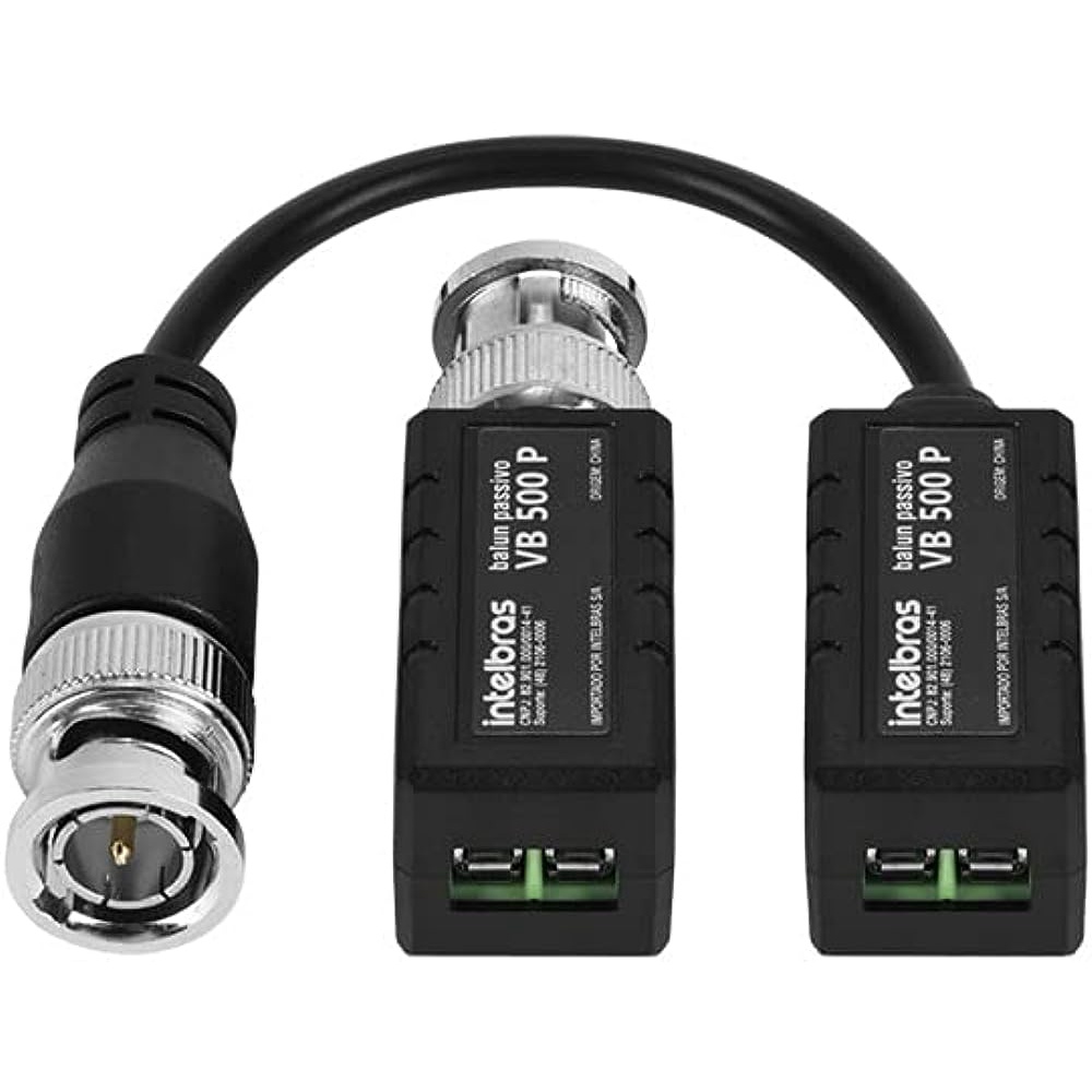 Balun Para Câmera Multi HD 4K VB 500 Original Intelbras | Shopee Brasil