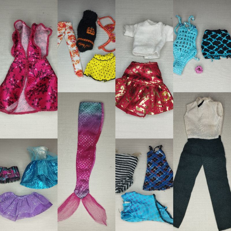 Compra online de Conjunto de roupas de boneca para barbie 1/6 bjd, camisa  para casa de bonecas, tops e calças jeans, roupas casuais para crianças,  brinquedos diy