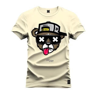 Camiseta Premium Nexstar Varias Cores Urso Boné Bolado