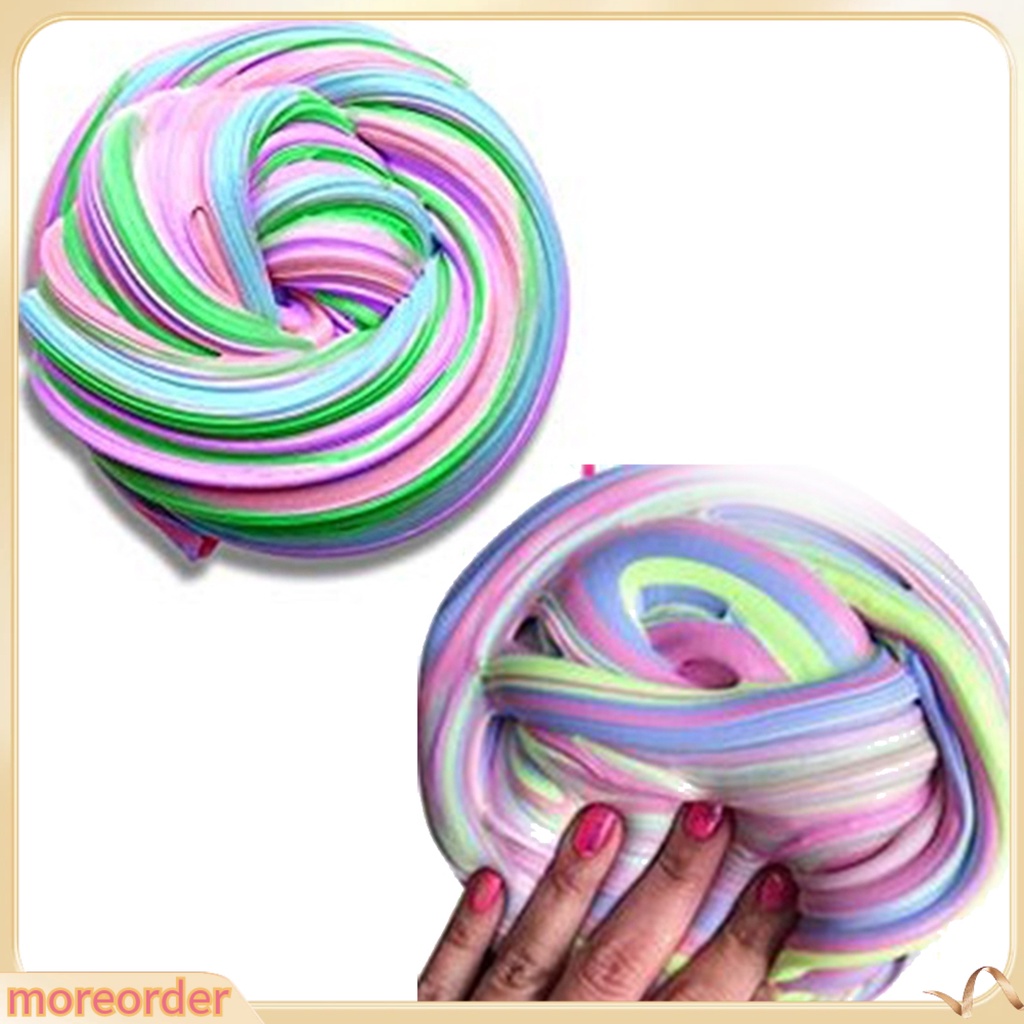 (MORE) Slime Brinquedo Flexível Colorido Antiaderente Floram De Slime Para Crianças