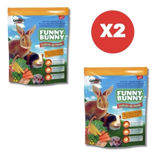 Kit 2 Rações Funny Bunny Delícias da Horta 1,8kg Supra