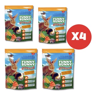 Kit 4 Rações Funny Bunny Delícias da Horta 1,8kg Supra