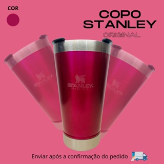 COPO STANLEY CROMADO TAMPA ABRIDOR 420ml - AZUL COM ROSA - Hipermidia Info  & Sublimação