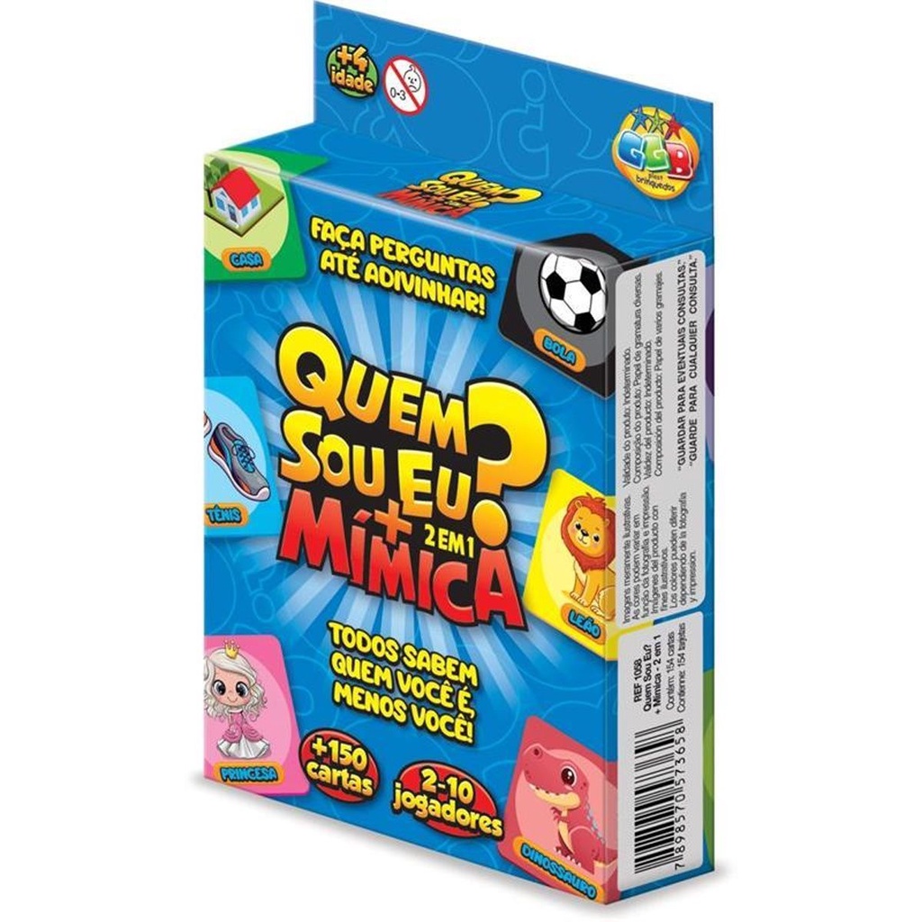 Jogo de Fazer Mímica Divertido p/ Família e Amigos Copag - Deck de