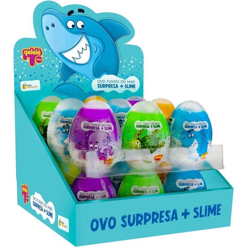 Slime Ovo Surpresa Fundo do Mar 98g - Embalagem DP.C/18 da Marca Doce  Brinquedo para Diversão Infantis | Shopee Brasil