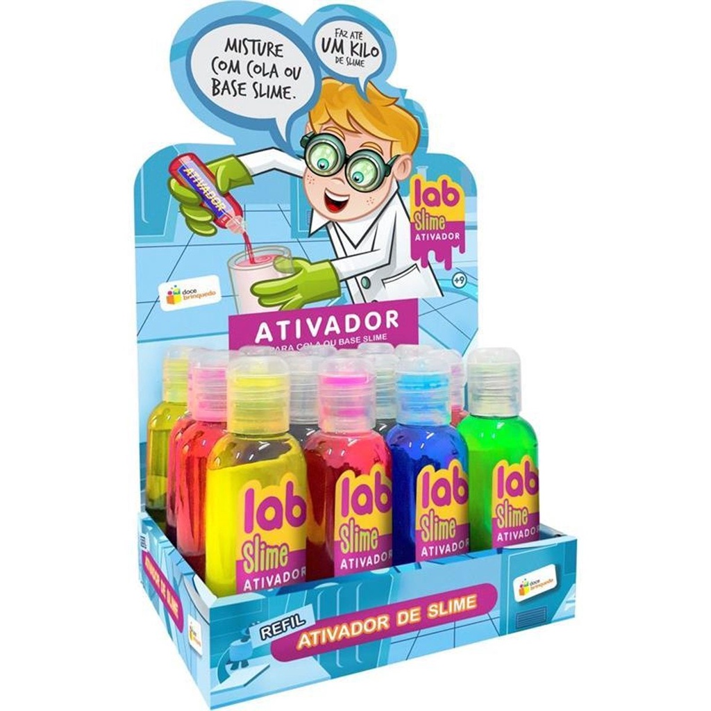 Slime Ativador Lab Slime da Marca Doce Brinquedo em Embalagem DP.C/16 -  Produto Ideal para Diversão Infantojuvenil | Shopee Brasil