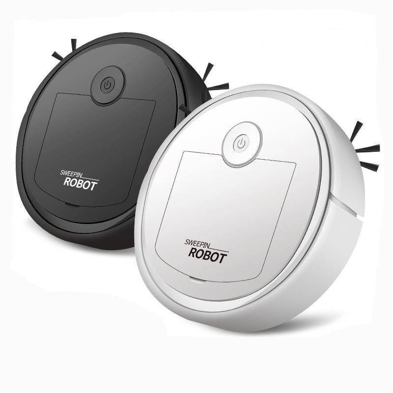 [Entrega 24h] Robô Varredora/Aspirador De Pó 1200PA Automática 3 Em 1 Limpeza Doméstica Robótico Inteligente E Silencioso