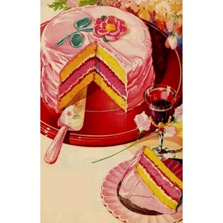 Placa Decorativa em MDF Bolo Cupcake Vintage - Gorila Clube