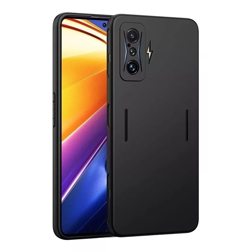 Capa Capinha Case Aveludada + Película de Privacidade 3d Xiaomi Poco F4 Gt