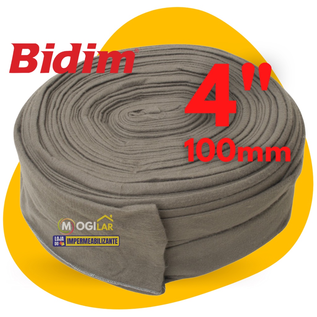 Camisa Manta Bidim Geotêxtil 50 M Para Tubo Dreno 100 mm 4 pol