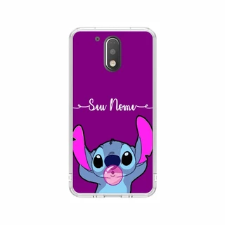 Capa de Celular Capinha Moto G4 Play Personalizada - Stitch Nome