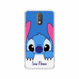 Capa de Celular Capinha Moto G4 Play Personalizada - Stitch Nome 3