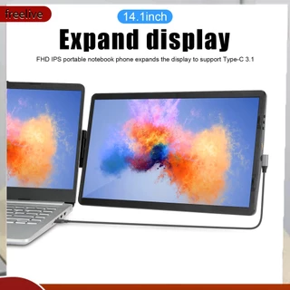 (freelive) 1 Conjunto Tela De Expansão De 14,1 Polegadas Para Notebook Tipo C 3.1 Alta Claridade Dobrável E Rica Em Experiência Visual FHD IPS Portátil Display Telefone Celular