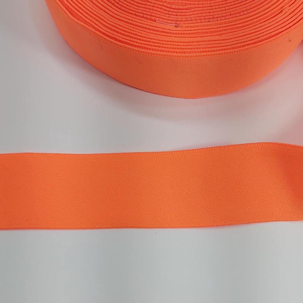 Elástico chato Madri 40mm Laranja Flúor o metro 4950 001 439SA35