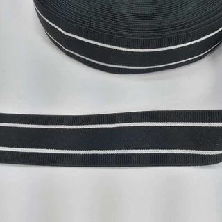 Elástico 35mm Preto e Branco o metro 3532 001 916G71