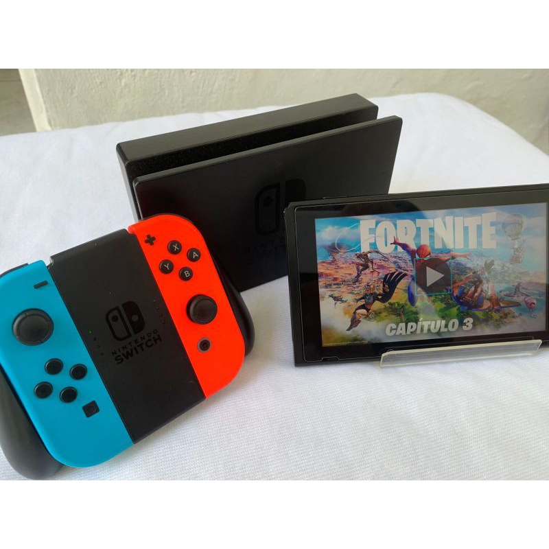 Nintendo Switch OLED 64GB Splatoon 3 Edition cor gradiente azul e gradiente  amarelo e preto