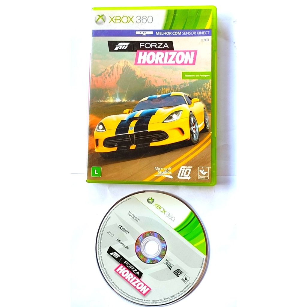 Forza Horizon Xbox360 Midia fisica Original Seminova Funcionando e Testada  100% perfeita encarte Original Envio Imediato Pra todo Brasil. Levando  mais de 2 jogos tem Promoção so Perguntar - Escorrega o Preço