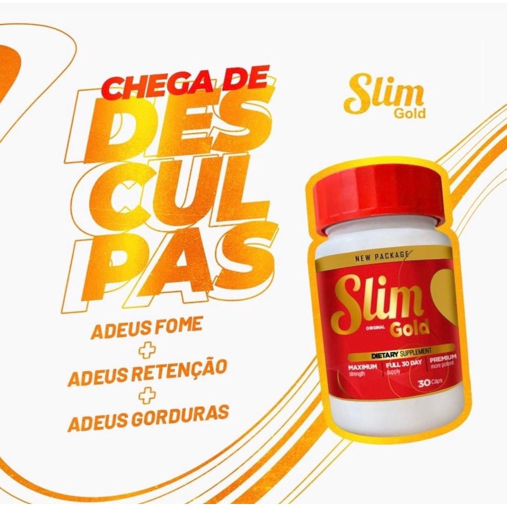 Slim Caps Gold Inibidor Super Potente Campeão em Resultados