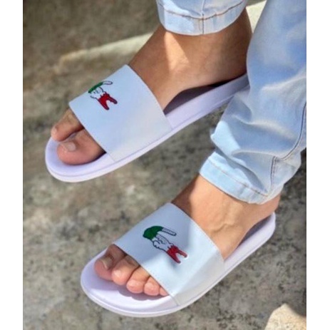 Chinelo Slide Longuinni L Basic Branco