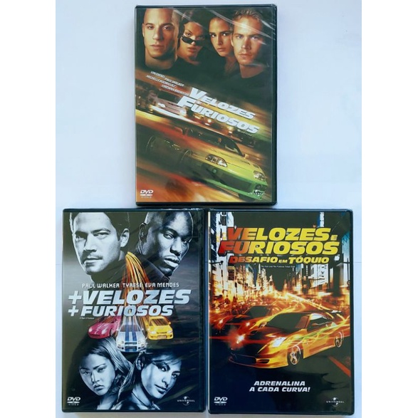 Dvd Velozes E Furiosos 1, 2 E 3 - Lacrado E Original. (RARIDADE ...