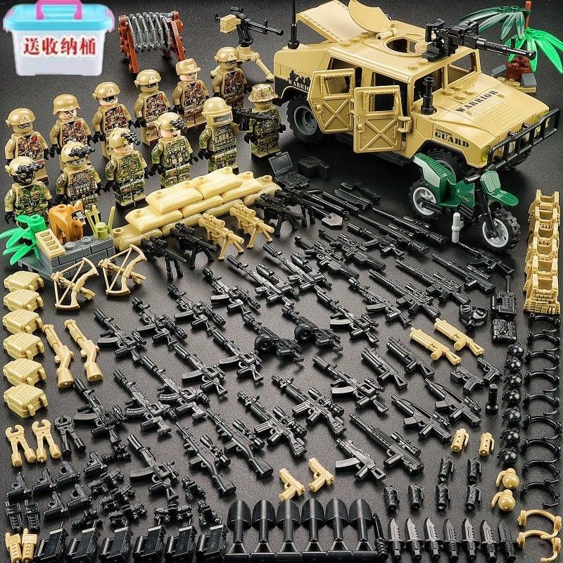 Ocasião Meninos Montados Minifiguras Série Militares Blocos de Construção Lego Compatíveis Forças Especiais SWAT Ed