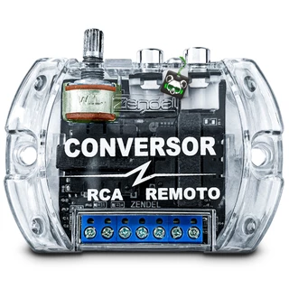 Conversor Rca Remoto Filtro Anti Ruido Zendel ZD-RCA Som Automotivo