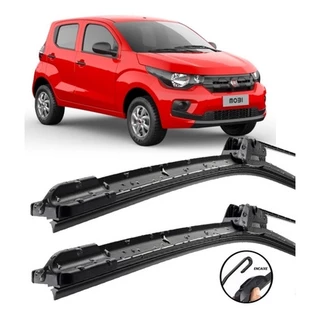 Par Palhetas Limpador De Parabrisa Silicone Fiat Mobi